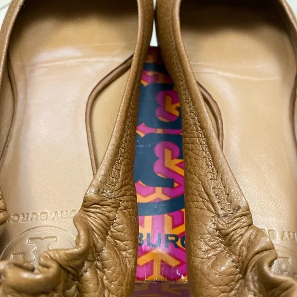 Tory Burch Tan Leather Loafers